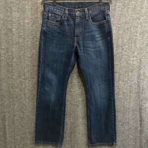 Levis 527 Bootcut Jeans Mens 30x30 Dark Wash Blue Denim Western Cowboy Casual